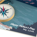 Husband Happy Father’s Day Compass Pop-Up Card