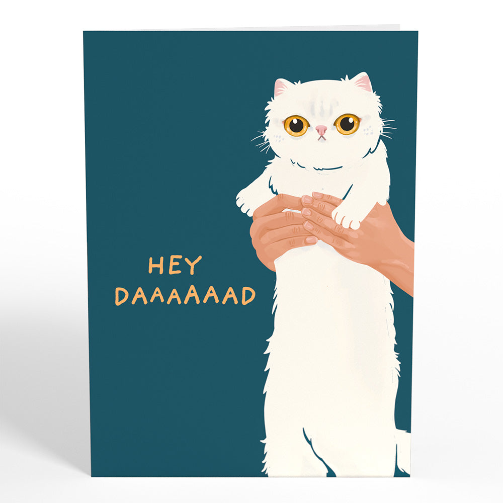 Cat Dad Father's Day Pop-Up Card