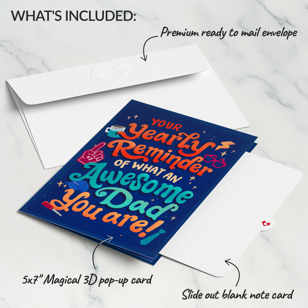 Awesome Dad Father’s Day Pop-Up Card