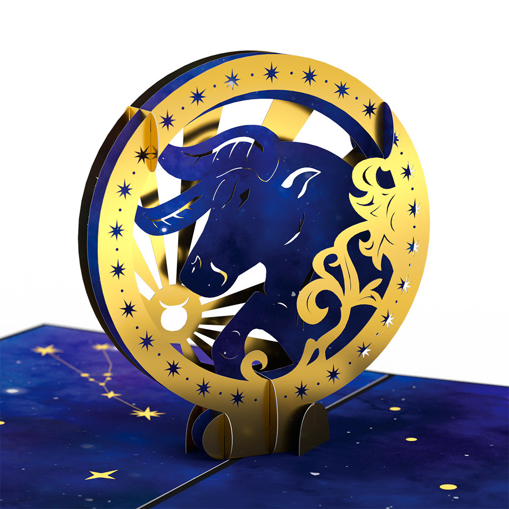 Taurus Zodiac Birthday Pop-Up Card and Sentiment Set