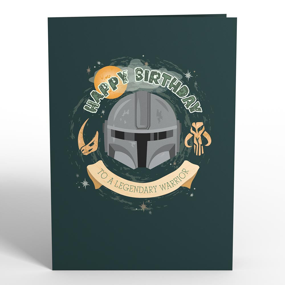 Star Wars™ The Mandalorian™ Legendary Warrior Birthday Pop-Up Card