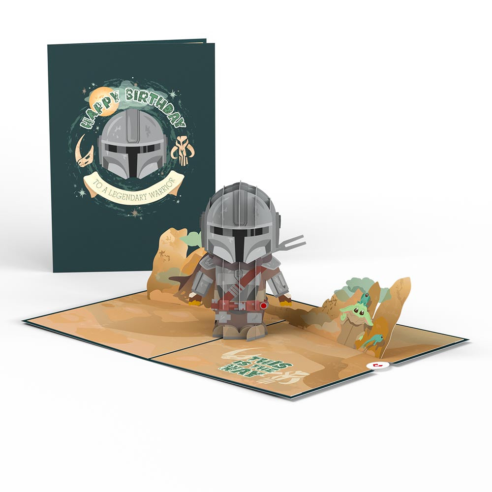 Star Wars™ The Mandalorian™ Legendary Warrior Birthday Pop-Up Card