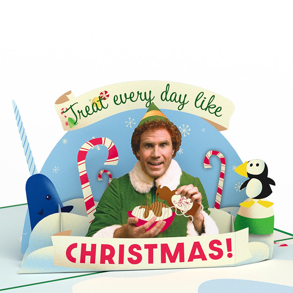 Elf Christmas Treats Pop-Up Card