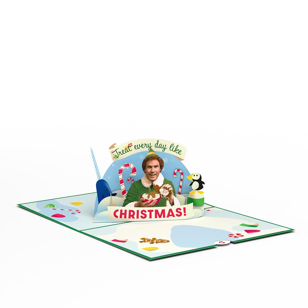 Elf Christmas Treats Pop-Up Card