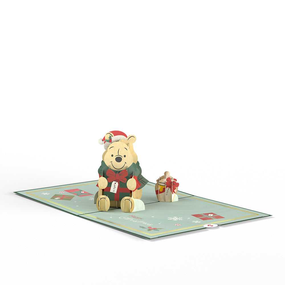Disney's Winnie The Pooh Merry & Bright Christmas Pop-Up Card