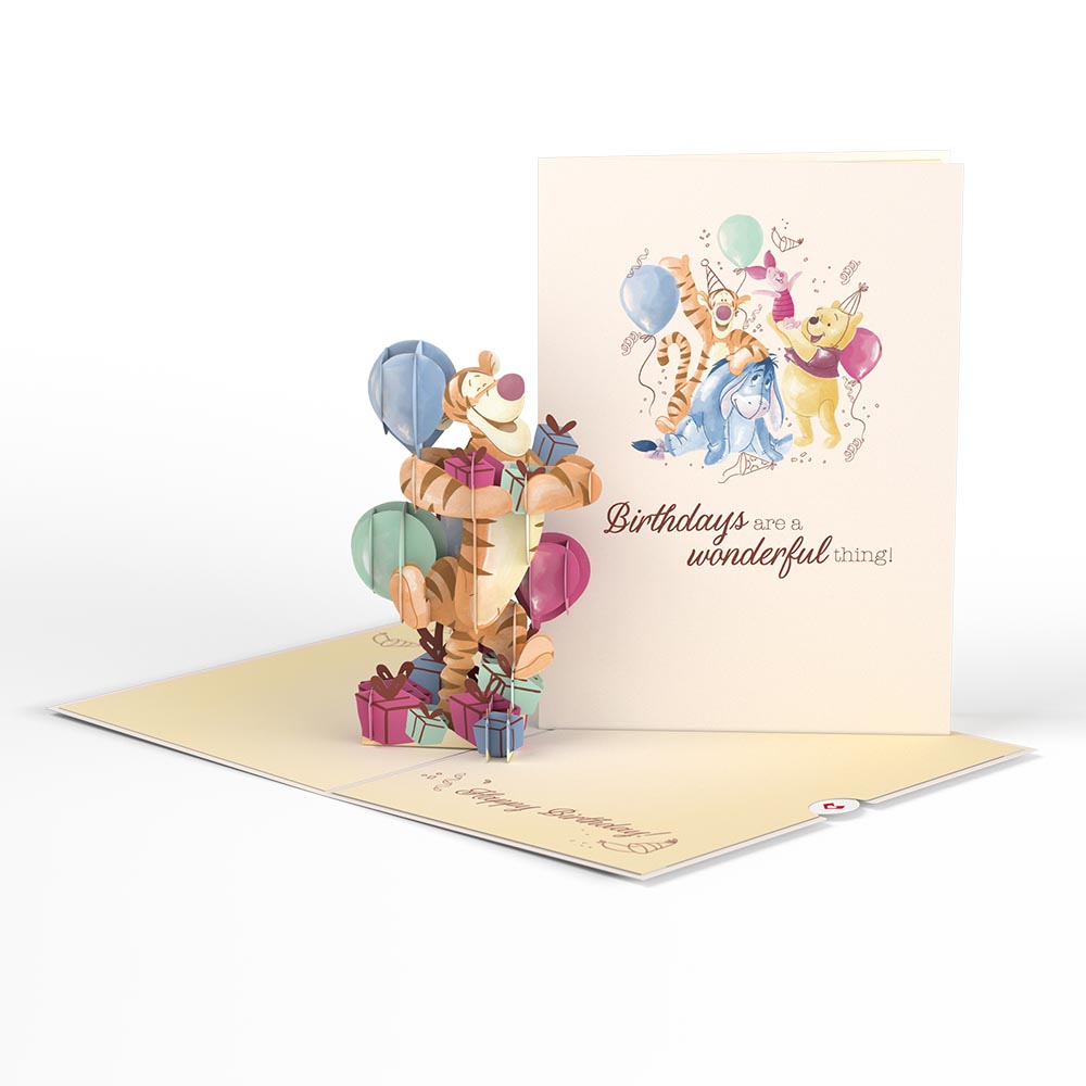 Disney's Winnie The Pooh Tigger Wonderful Birthday Pop-Up Card