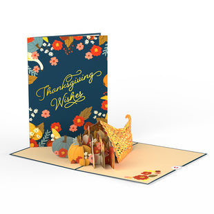 Woodland Harvest Thanksgiving Wishes Pop-Up Card greeting card -  Lovepop