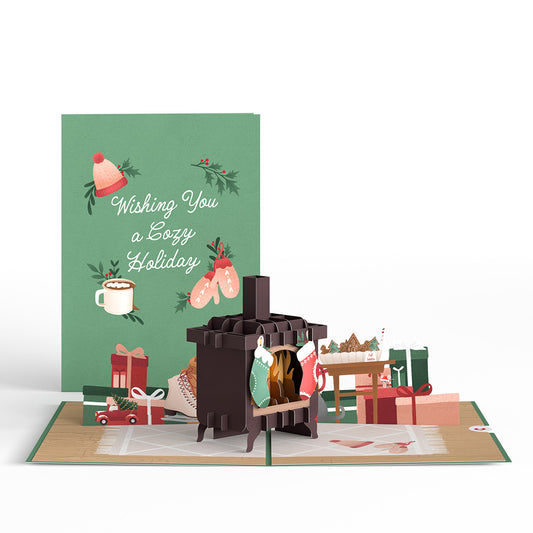 Cozy Holiday Pop-Up Card