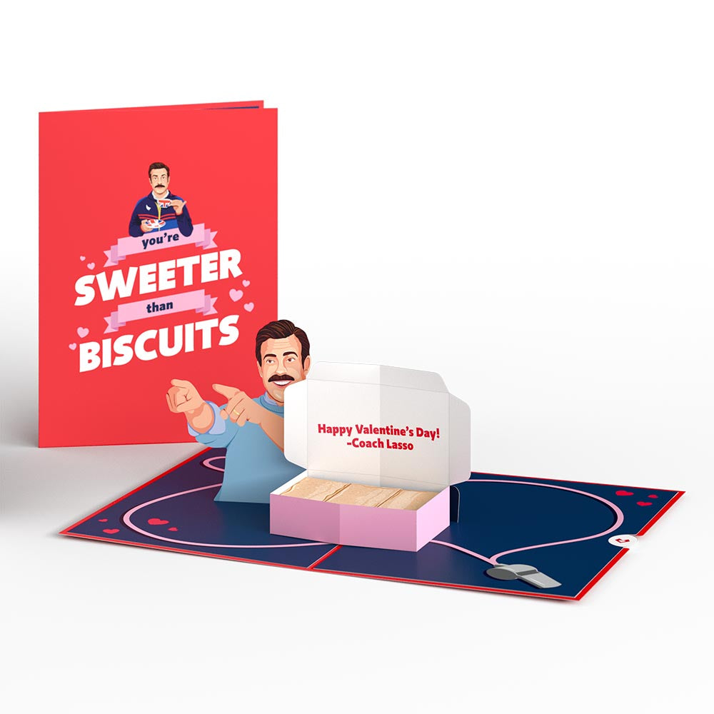Ted Lasso Sweeter Than Biscuits Pop-Up Card
