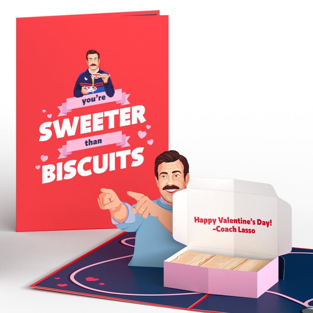 Ted Lasso Sweeter Than Biscuits Pop-Up Card