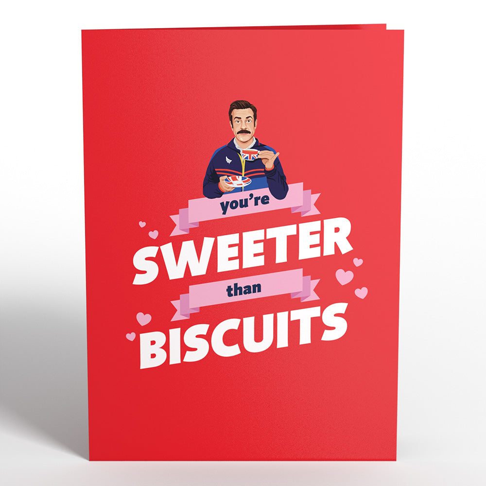 Ted Lasso Sweeter Than Biscuits Pop-Up Card