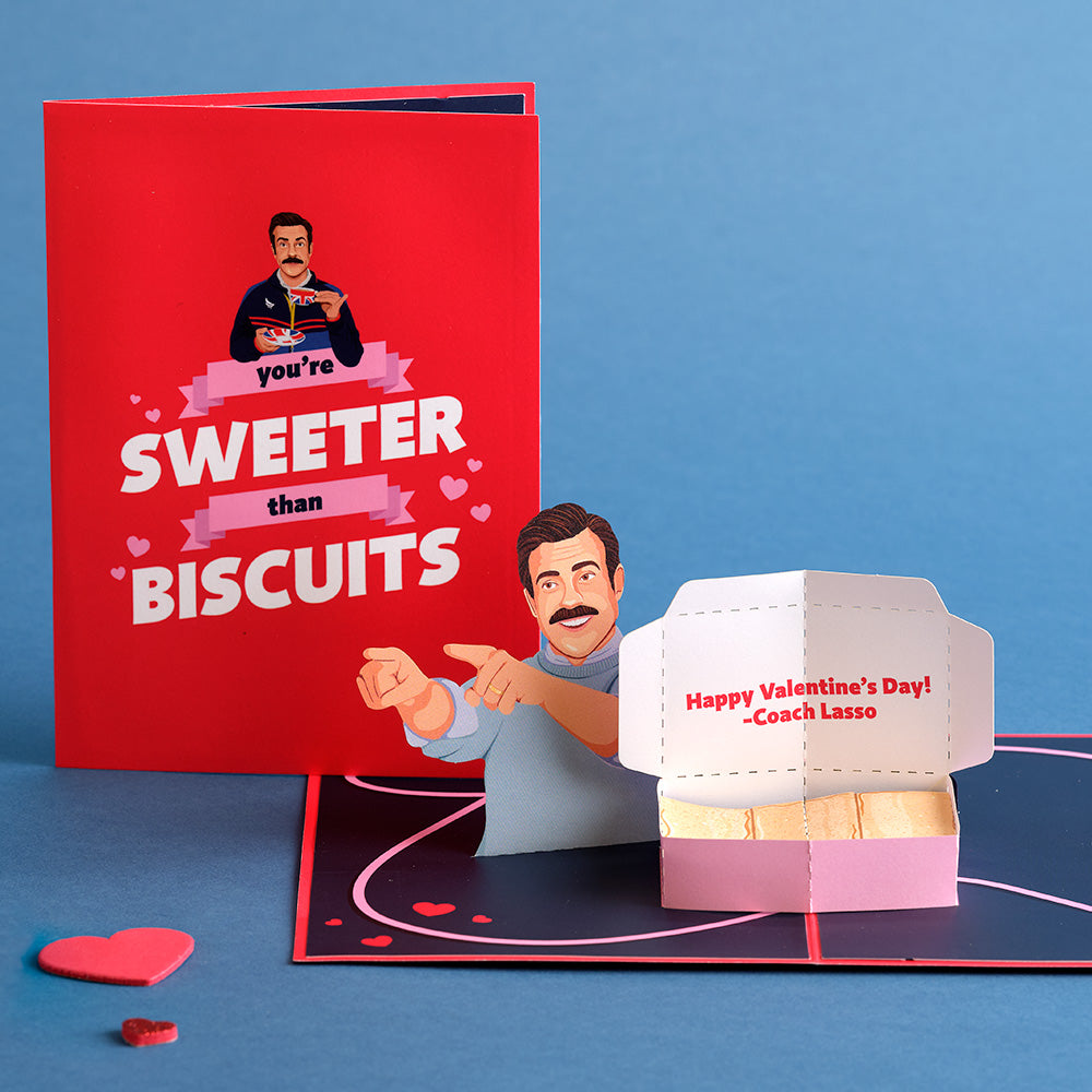 Ted Lasso Sweeter Than Biscuits Pop-Up Card