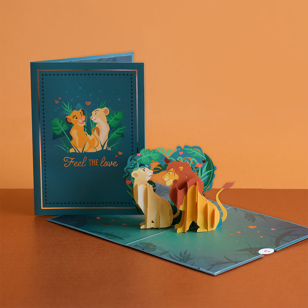 Disney's The Lion King Feel The Love Pop-Up Card