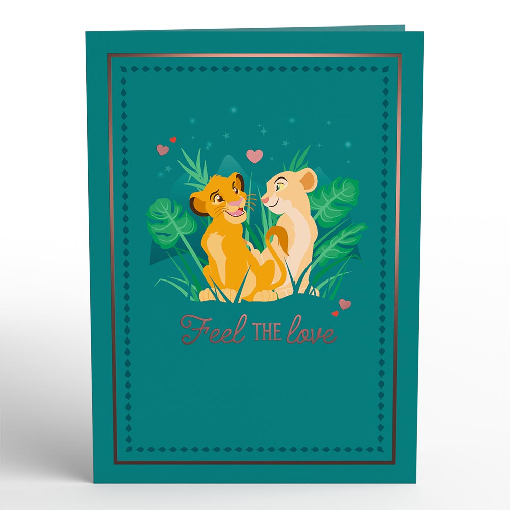 Disney's The Lion King Feel The Love Pop-Up Card