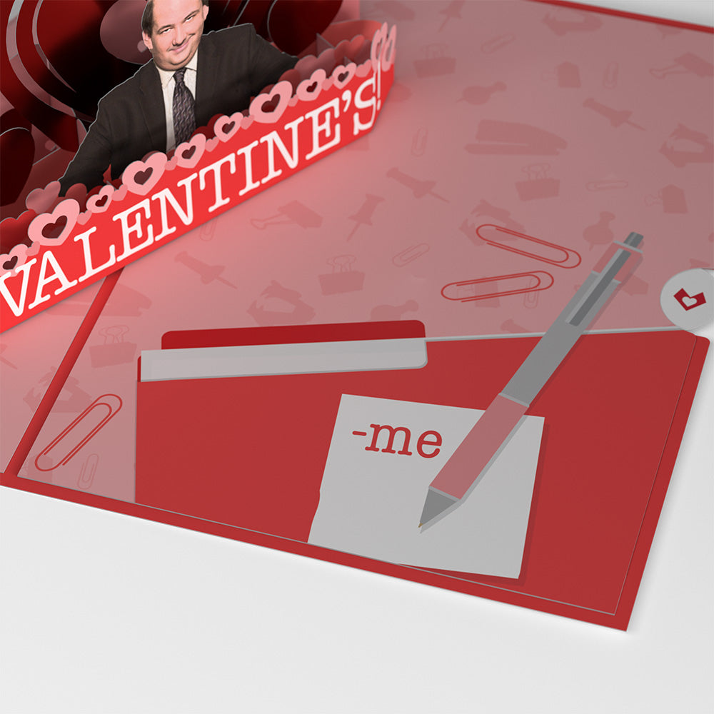 The Office Kevin Valentine Pop-Up Card