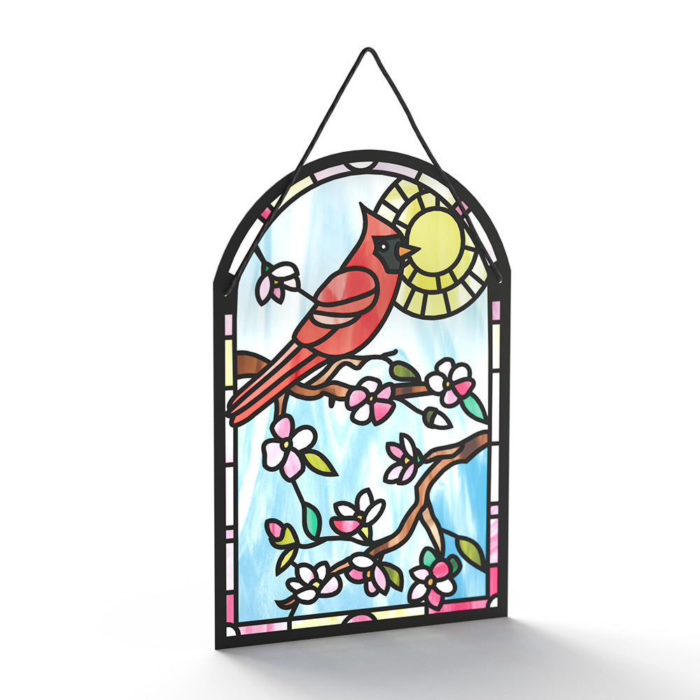 Sending Sunshine Cardinal Suncatcher Card