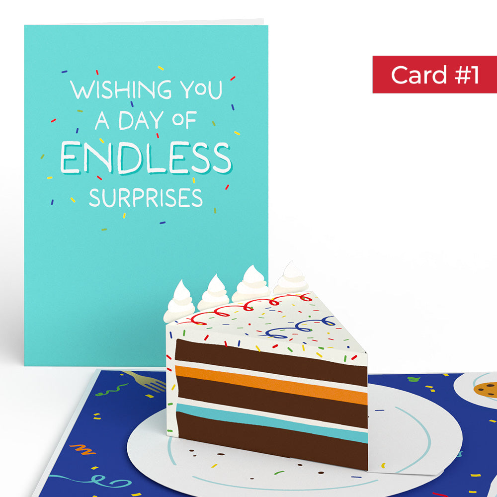 Happy Birthday Endless Surprises 4-in-1 Nesting Card