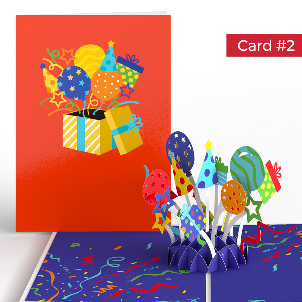 Happy Birthday Endless Surprises 4-in-1 Nesting Card