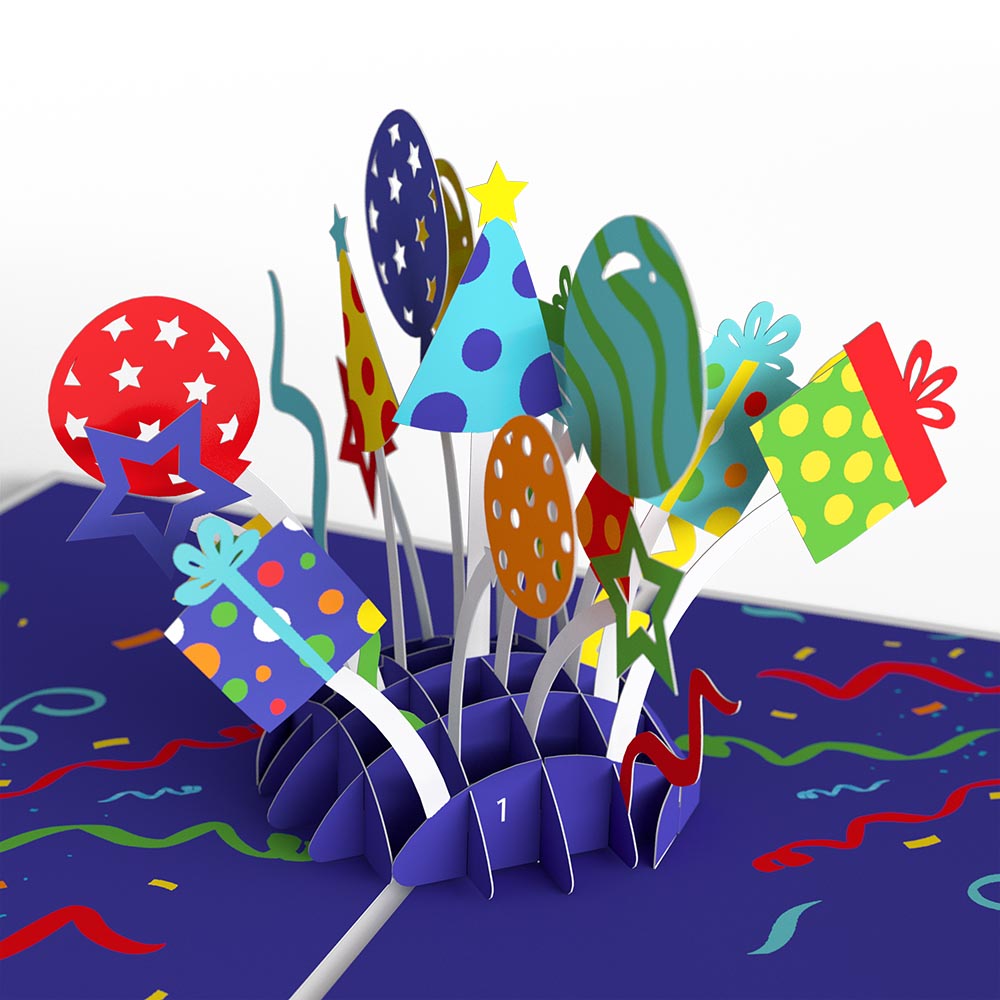 Happy Birthday Endless Surprises 4-in-1 Nesting Card