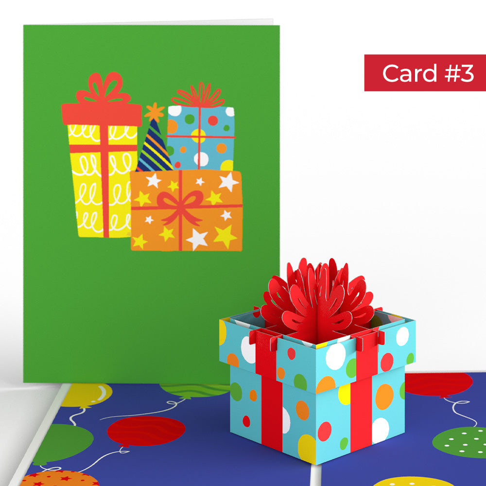 Happy Birthday Endless Surprises 4-in-1 Nesting Card