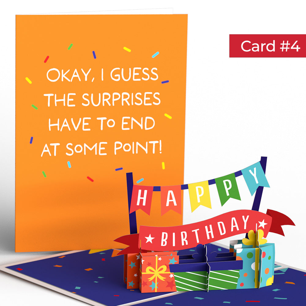 Happy Birthday Endless Surprises 4-in-1 Nesting Card