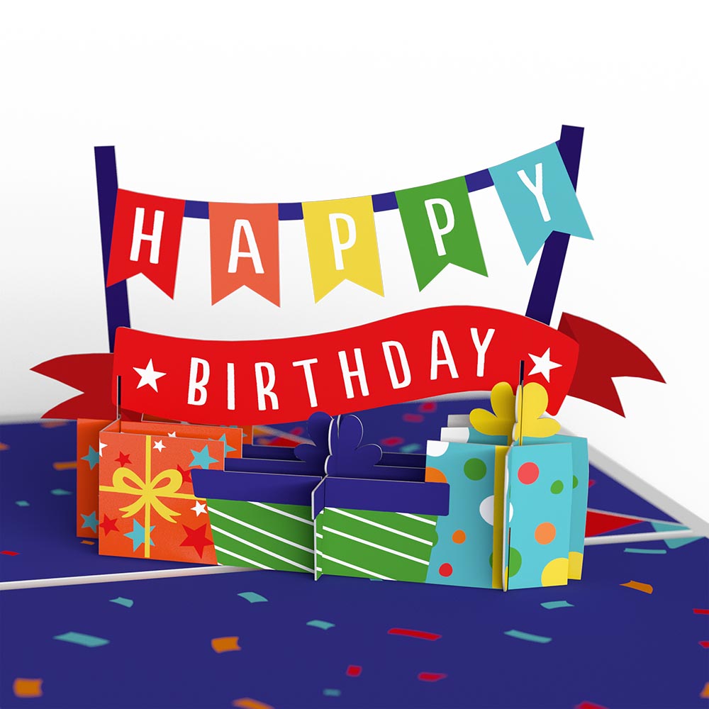Happy Birthday Endless Surprises 4-in-1 Nesting Card