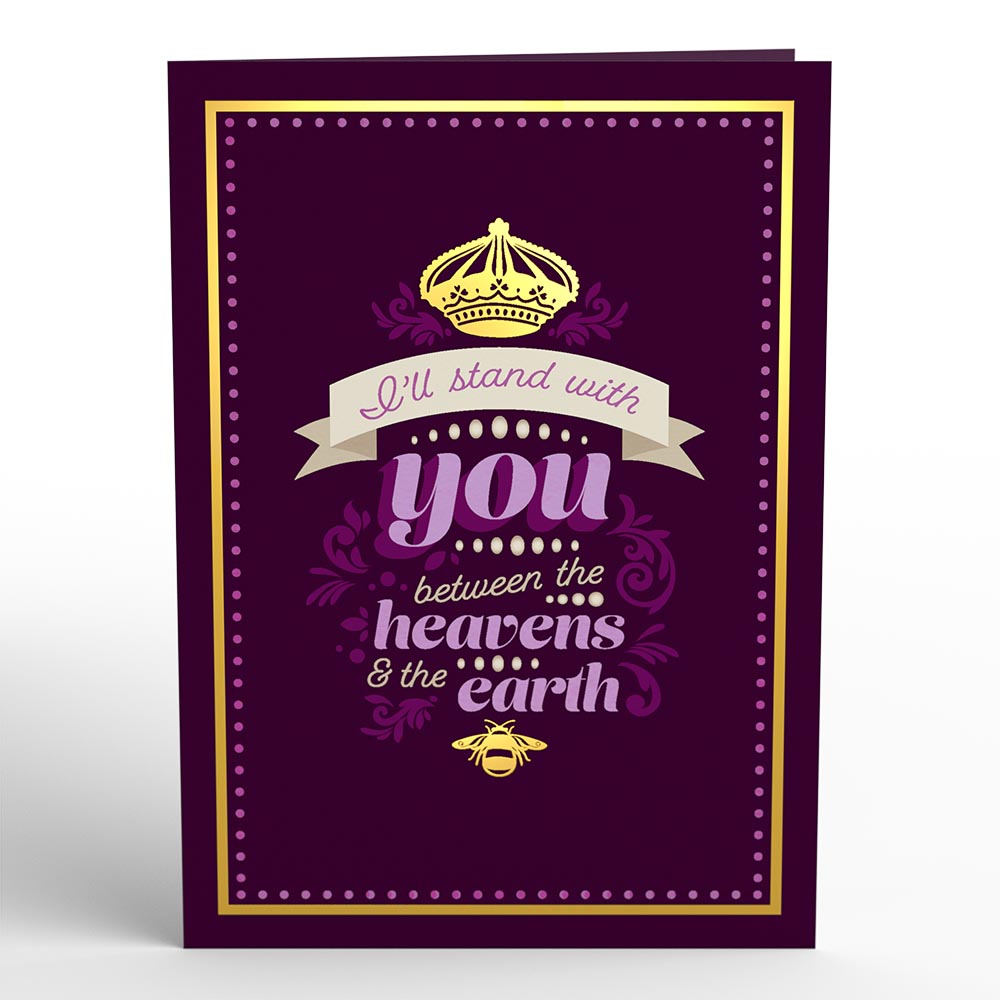 Queen Charlotte: A Bridgerton Story My Heart Calls Your Name Pop-Up Card