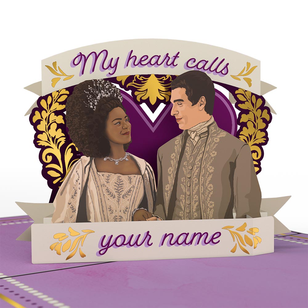 Queen Charlotte: A Bridgerton Story My Heart Calls Your Name Pop-Up Card
