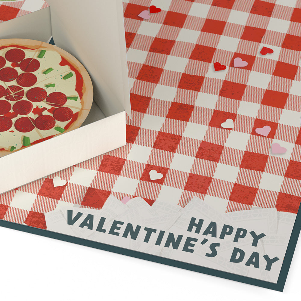 Pizza Valentine Pop-Up Card