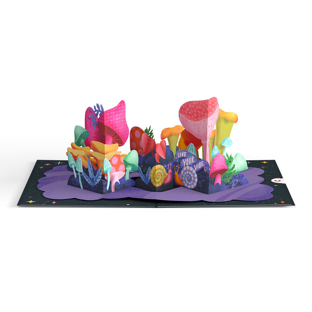 Together We are Magic Mushrooms Pop-Up Card