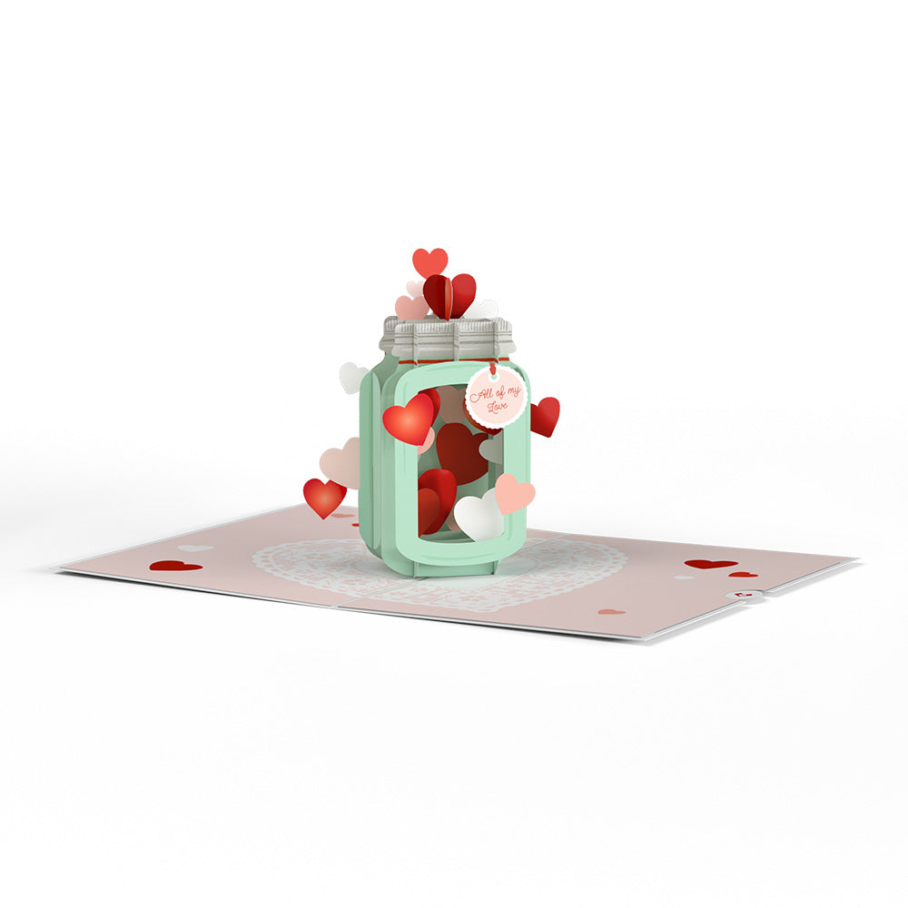Valentine's Day Love Jar Pop-Up Card