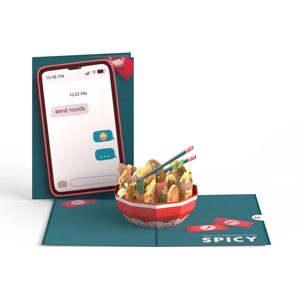 Send Noods Spicy Pop-Up Card