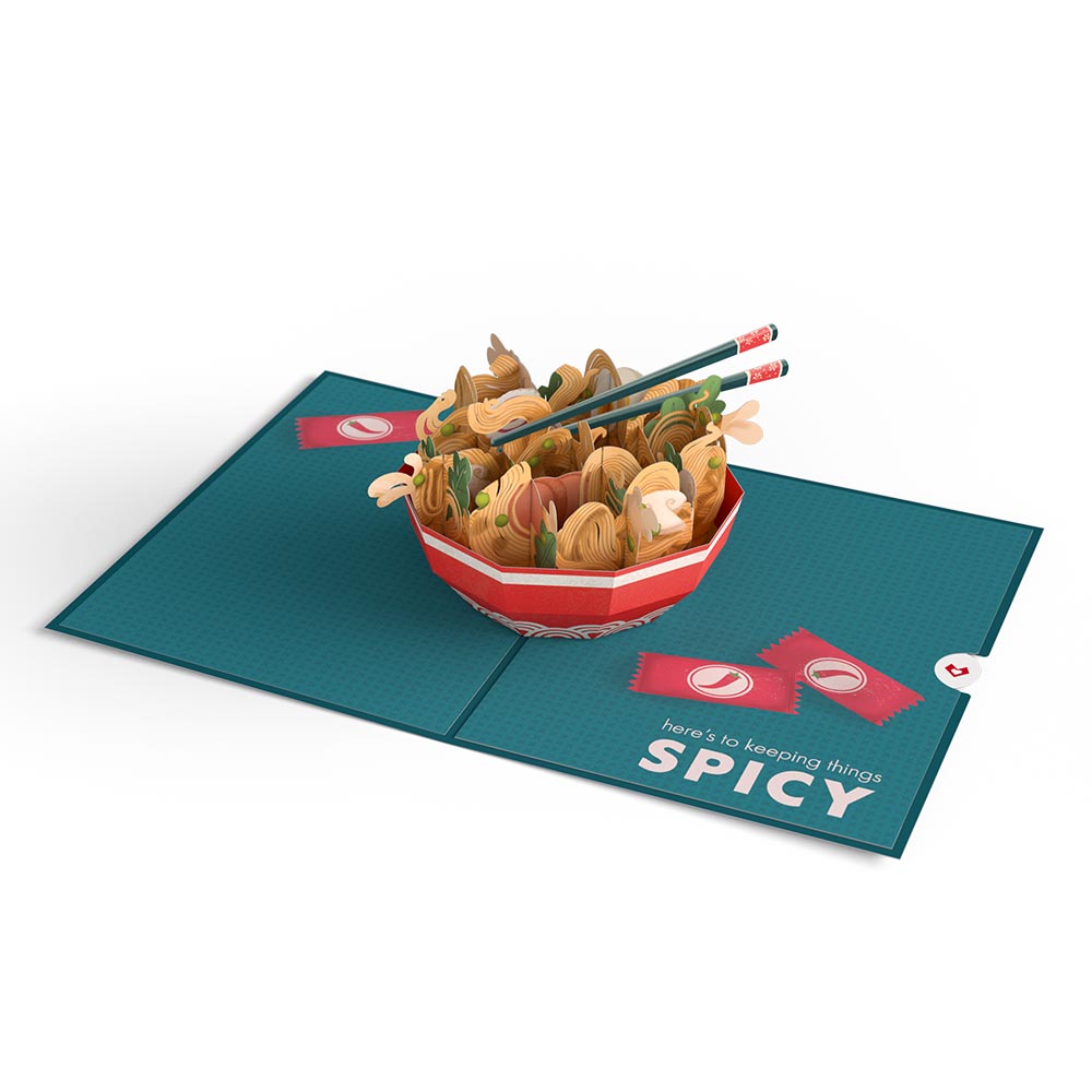 Send Noods Spicy Pop-Up Card