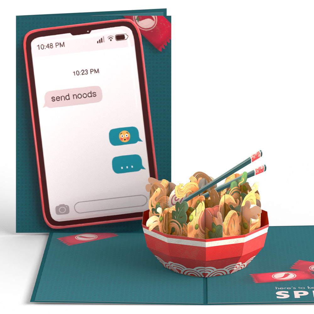 Send Noods Spicy Pop-Up Card