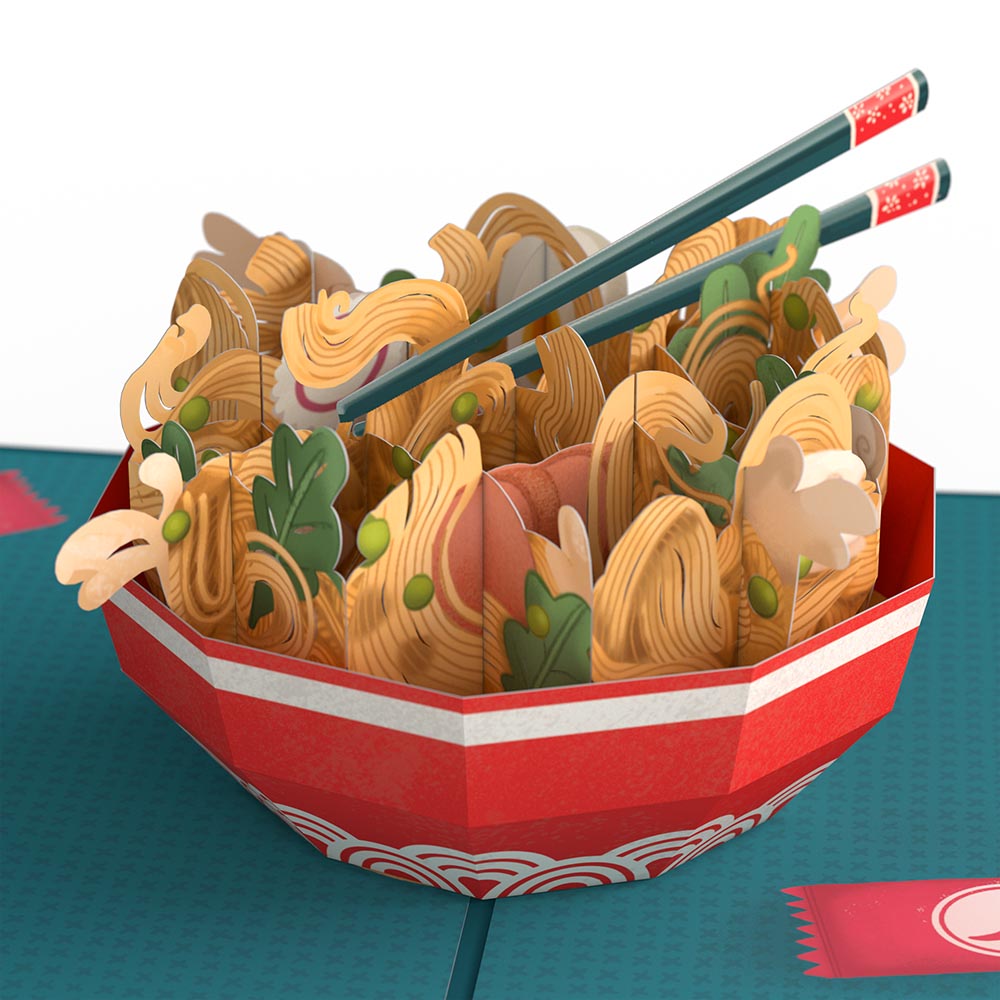 Send Noods Spicy Love Pop-Up Card and Sentiment Set for Boyfriend