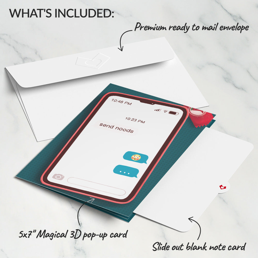 Send Noods Spicy Pop-Up Card