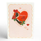 Stinking Love You Skunk Valentine Pop-Up Card