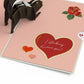 Stinking Love You Skunk Valentine Pop-Up Card