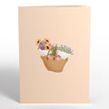 Thinking of You Flower Cart Pop-Up Card