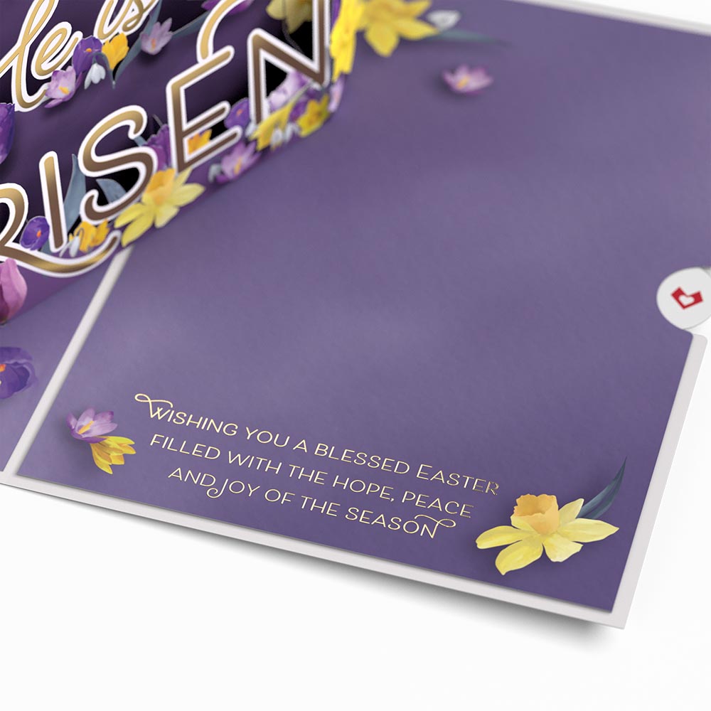Easter He is Risen Pop-Up Card