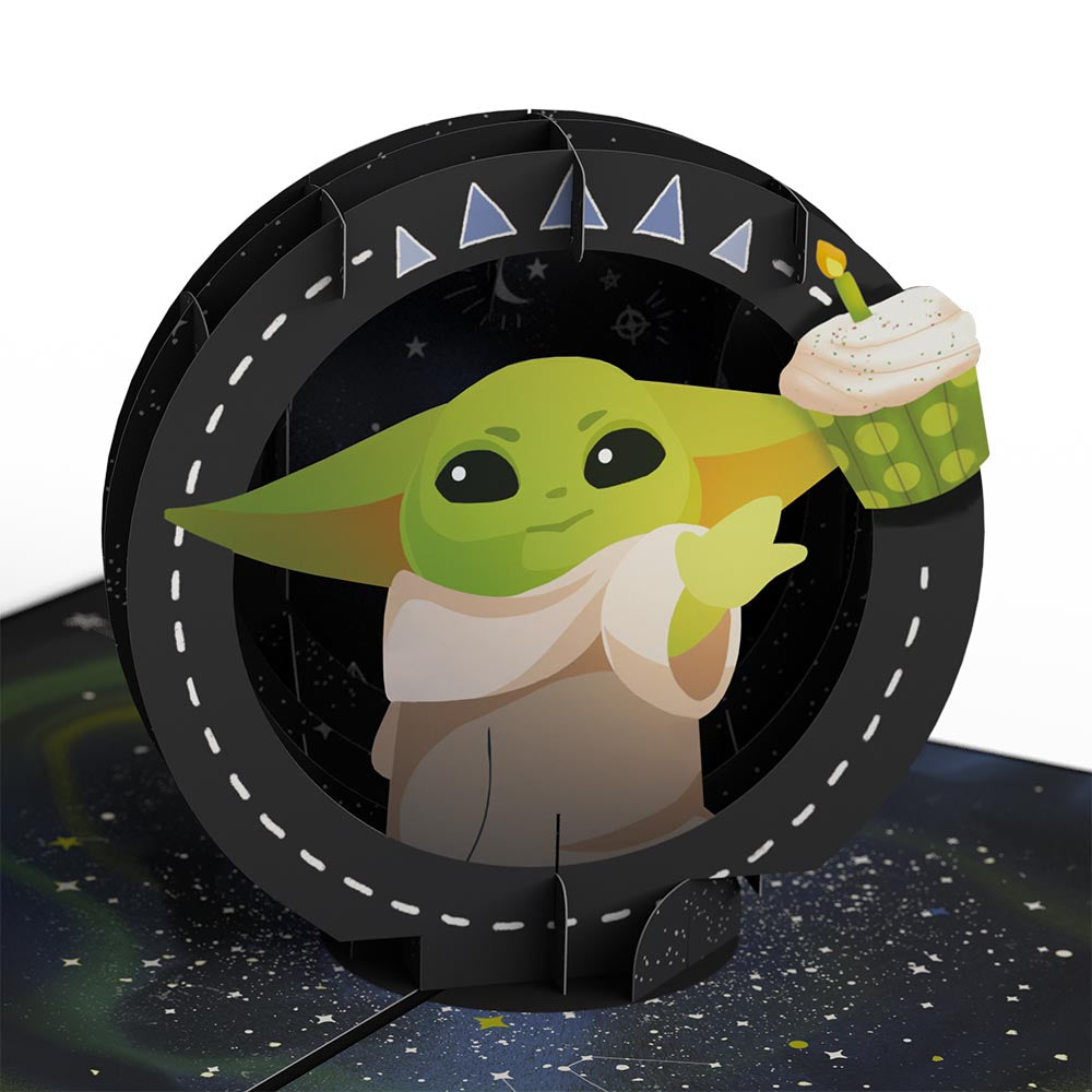 Hallmark Biglietto di Natale, The Mandalorian, 3D e biglietto pop-up, auguri di Natale, design The Mandalorian e Grogu, colorato Hallmark Biglietto di Natale, The Mandalorian, 3D e biglietto pop-up, auguri di Natale, design The Mandalorian e Grogu, colorato