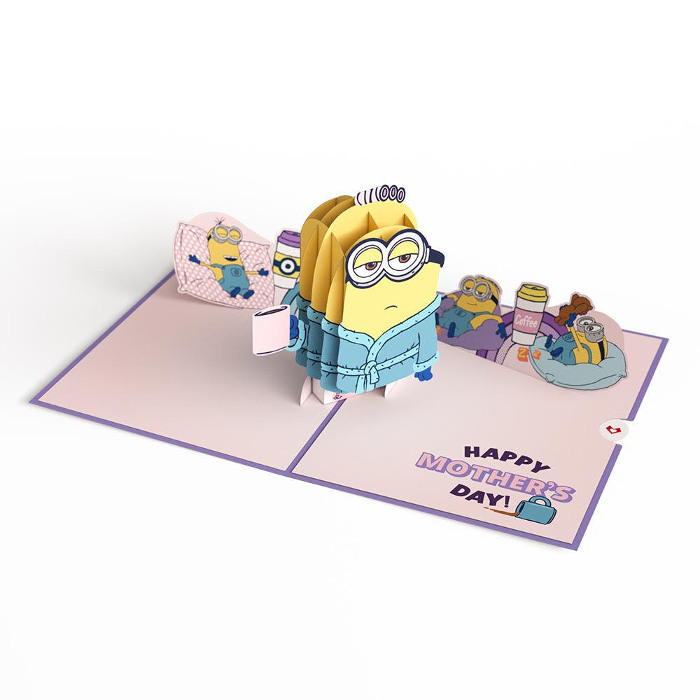 Minions Lazy Mother's Day Pop-Up Card