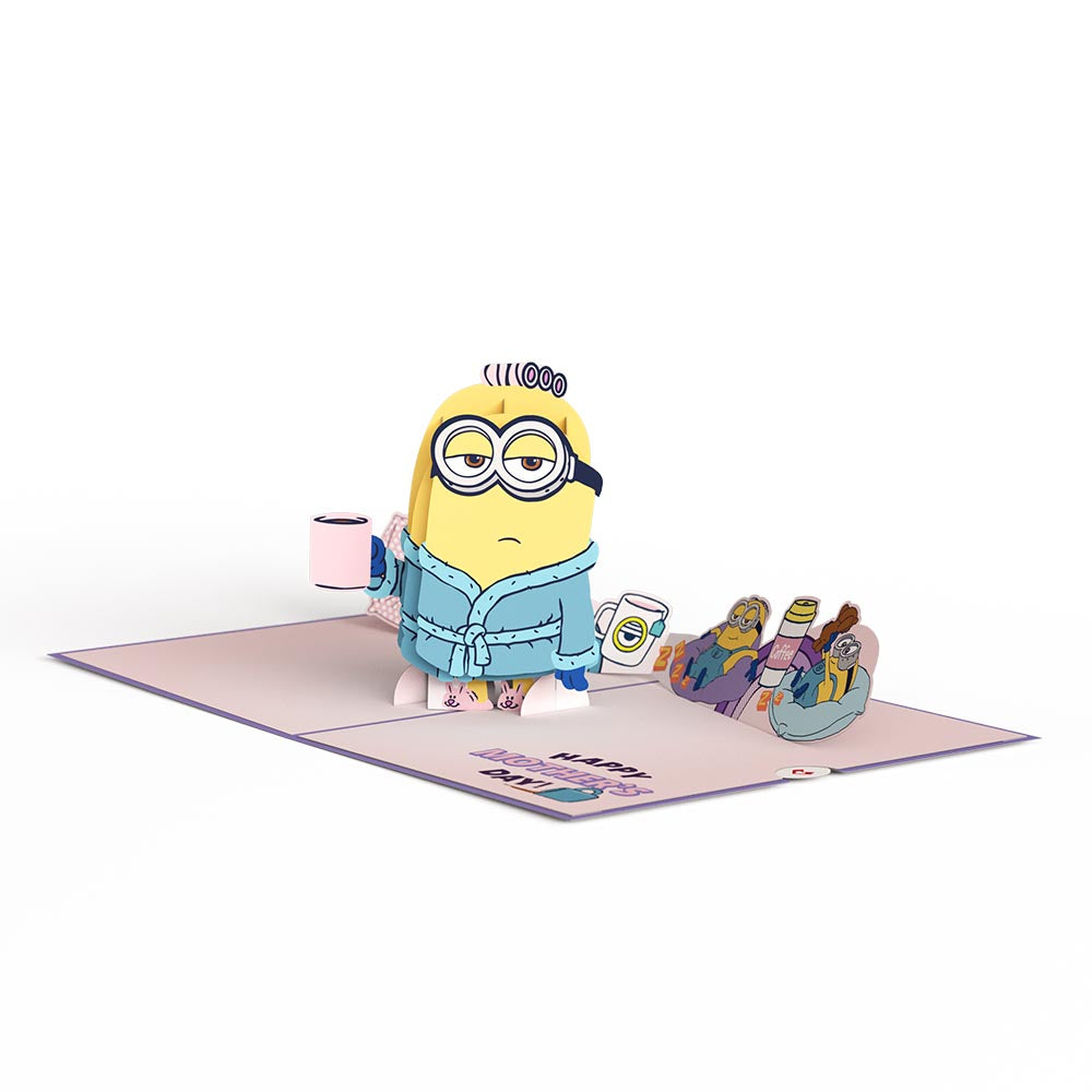 Minions Lazy Mother's Day Pop-Up Card