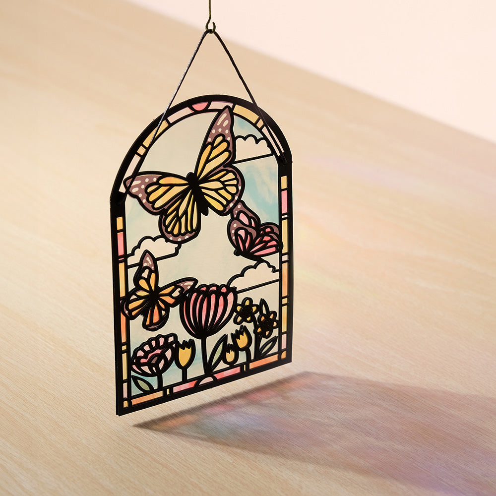 You Are So Loved Butterflies Suncatcher Card Lovepop