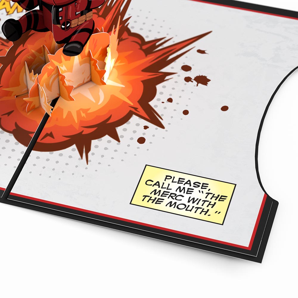 Marvel Deadpool Birthday 4-in-1 Nesting Card