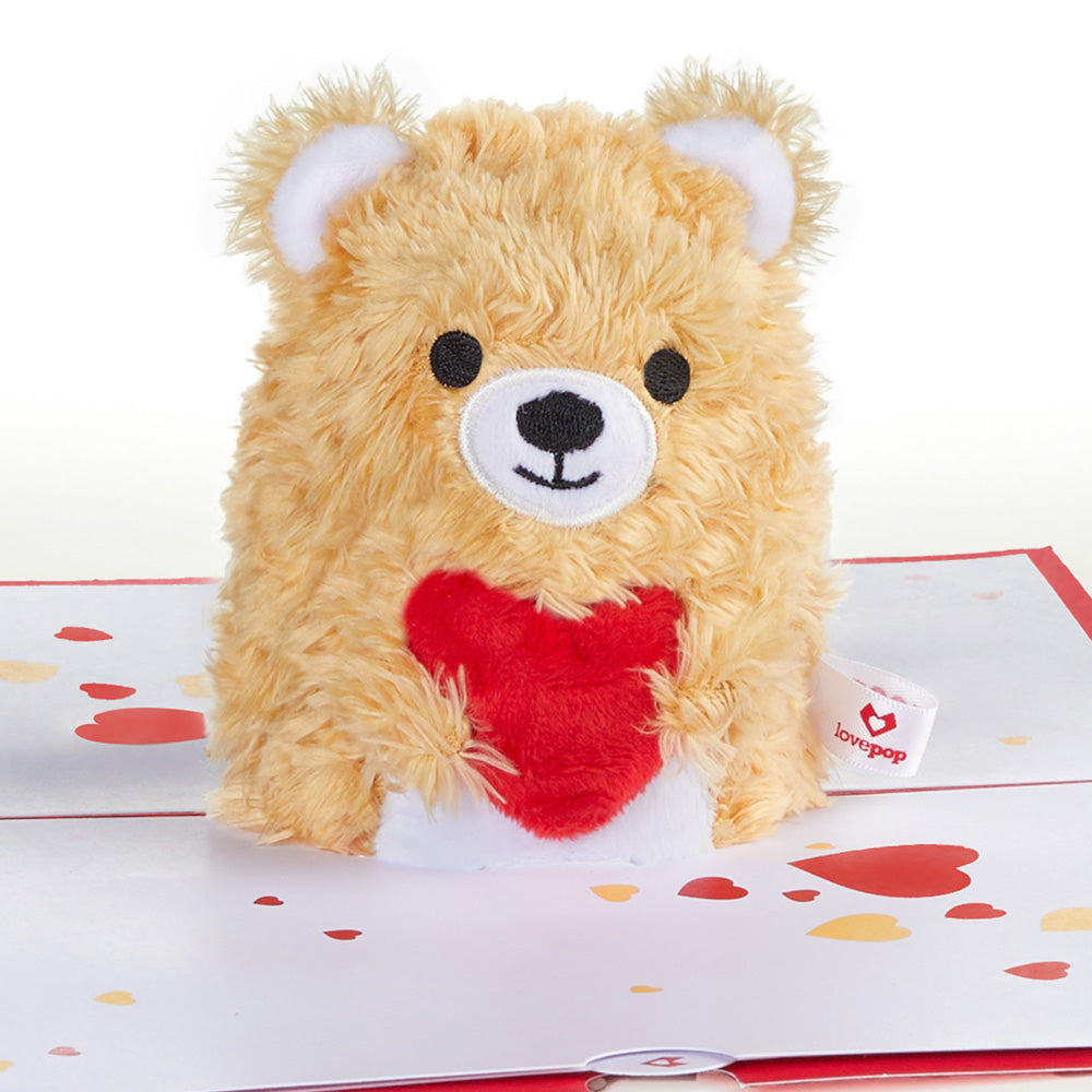 You're The Beary Best Valentine Plushpop Card and Sentiment Set for Grandson