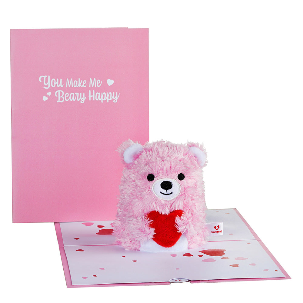 'You Make Me Beary Happy' Plushpop Card
