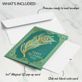Art Deco Mother's Day Peacock Pop-Up Card