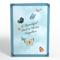 Celebration of Life Sympathy Butterflies Pop-Up Card