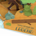 Father's Day Bigfoot Legend Pop-Up Card